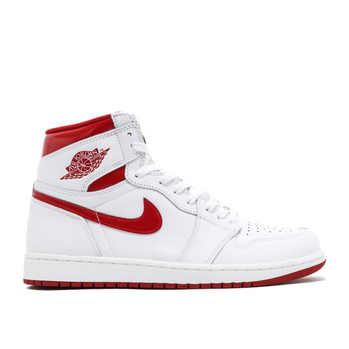 ナイキ エアジョーダン Air Jordan 【 Jordan 1 Retro High Og \u0027Metallic Red\u0027 Men White/Varsity Red 】 レトロ ご機嫌 メンズ 白いこと 白いこと Red 赤・赤いこと