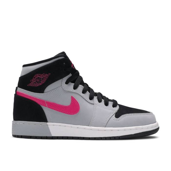 ナイキ エアジョーダン Air Jordan 【 Jordan 1 Retro High Gg Deadly Pink Youth Black/Deadly Pink-Wolf Grey 】 レトロ ハイ ジュニア キッズ 黒色 ブラック 灰色 グレー
