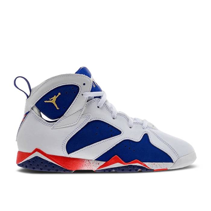 ナイキ　エアジョーダン Air Jordan 【 Jordan 7 Retro Bp 'Tinker Alternate' Youth White/Metallic Gold Coin-Deep Royal Blue 】 レトロ ジュニア キッズ 白色 ホワイト ゴールド 青色 ブルー｜スニケス