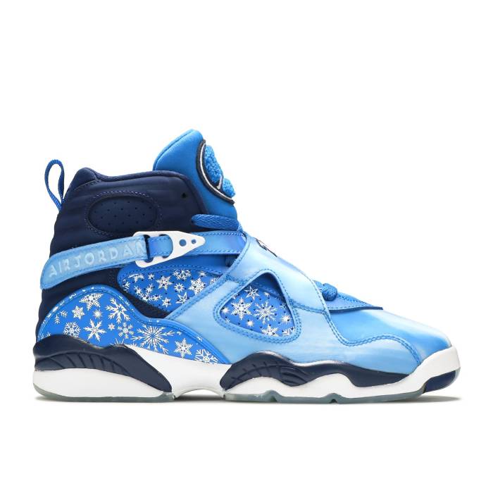 ナイキ エアジョーダン Air Jordan 【 Jordan 8 Retro Gs nowflake Youth Cobalt Blaze/Blue Void-White 】 レトロ ジュニア キッズ 青色 ブルー