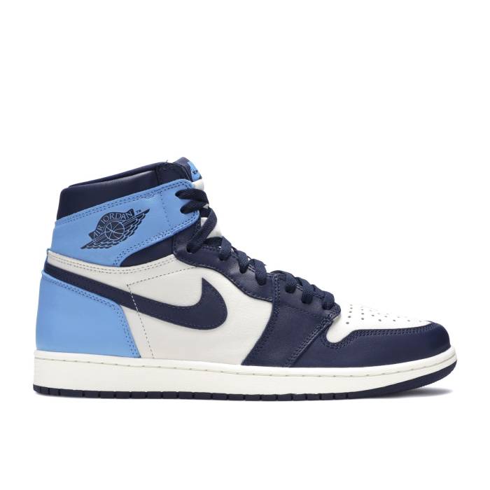ナイキ エアジョーダン Air Jordan 【 Jordan 1 Retro High Og Obsidian Men Sail/Obsidian/University Blue 】 レトロ ハイ メンズ 青色 ブルー