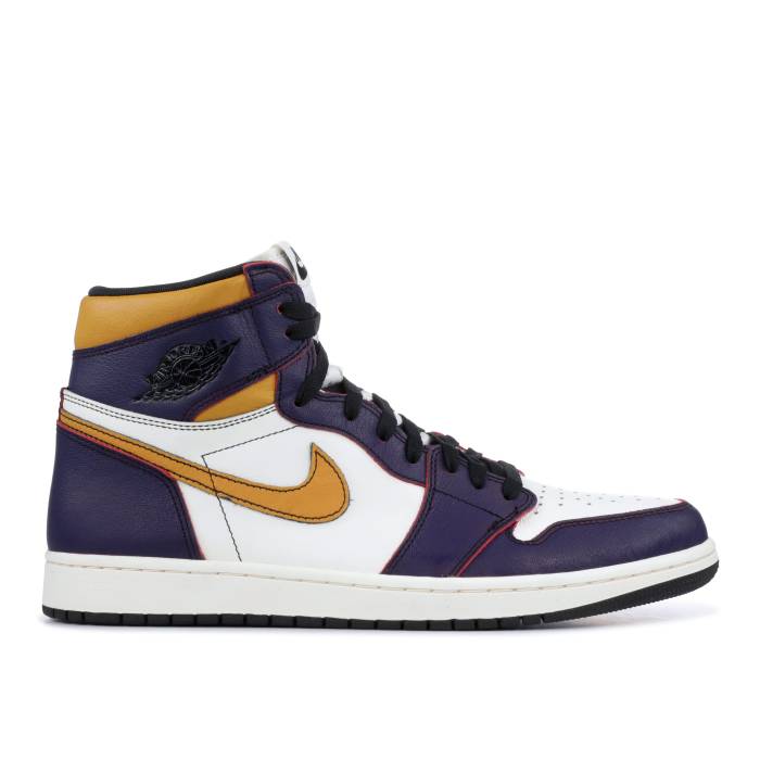 ナイキ エアジョーダン Air Jordan 【 Jordan 1 Retro High Sb \u0027La To Chicago\u0027 Men Court Purple/Sail-University Gold-Black 】 レトロ 御機嫌 エスビー メンズ 厚地の外套 Purple 紫・パープル