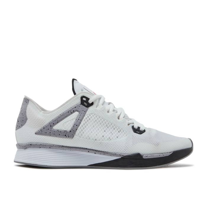 ナイキ エアジョーダン Air Jordan 【 Jordan 89 Racer \u0027White Cement\u0027 Men White/Cement Grey-Fire Red-Black 】 メンズ 白いこと 白いこと 薄墨色・シメント