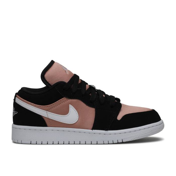 ナイキ エアジョーダン Air Jordan 【 Jordan 1 Low Gs White Rose Gold Youth Black/White-Rose Gold 】 Rose ローズ ジュニア キッズ 黒色 ブラック ゴールド