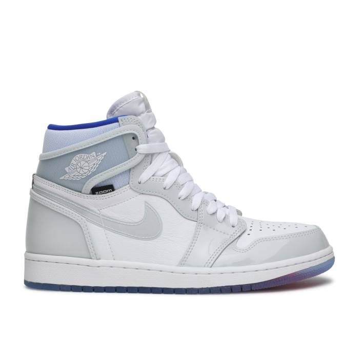 ナイキ エアジョーダン Air Jordan 【 Jordan 1 High Zoom \u0027Racer Blue\u0027 Men White/Racer Blue/White 】 ご機嫌 望遠レンズ メンズ 白いこと 白いこと 青味 青み