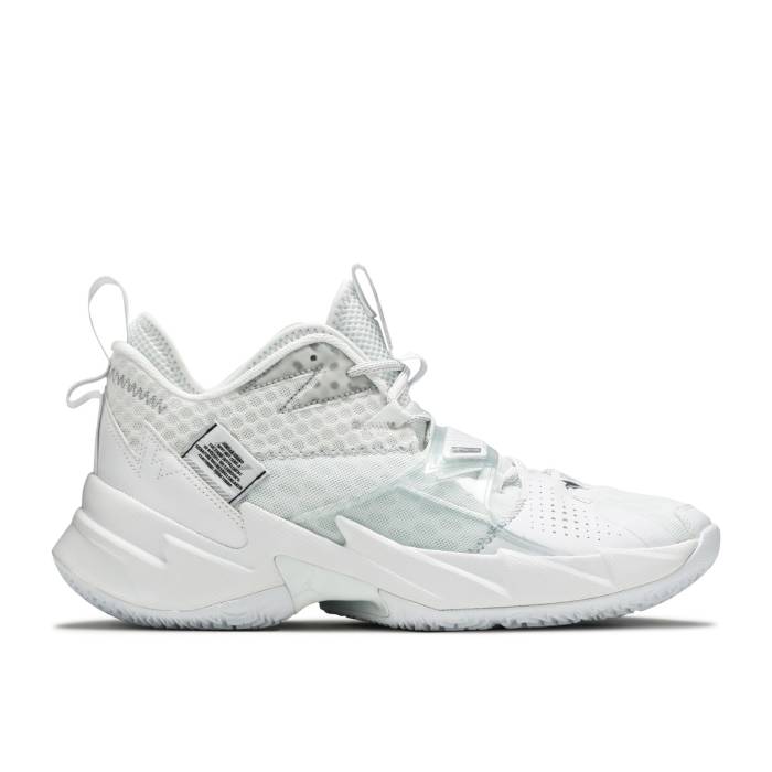 ナイキ エアジョーダン Air Jordan 【 Jordan Why Not Zer0.3 Pf Triple White Men White/Metallic Silver/White/Black 】 メンズ 白色 ホワイト Silver 銀色・シルバー 黒色 ブラック
