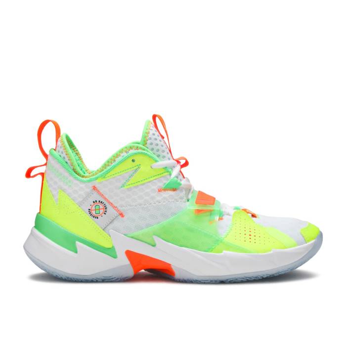 ナイキ エアジョーダン Air Jordan 【 Jordan Why Not Zer0.3 \u0027Splash Zone\u0027 Men White/Volt/Total Orange/Rage Green 】 メンズ 白いこと 白いこと orange 橙・オレンジ色 green 緑・緑であること