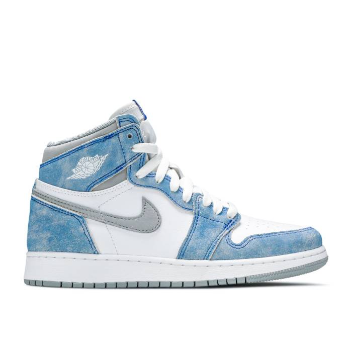 ナイキ エアジョーダン Air Jordan 【 Jordan 1 Retro High Og Gs Hyper Royal Youth Hyper Royal/Light Smoke Grey/White 】 レトロ ハイ ジュニア キッズ 灰色 グレー 白色 ホワイト