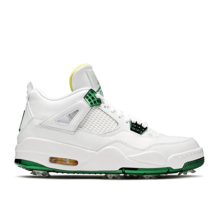 ナイキ エアジョーダン Air Jordan 【 Jordan 4 Golf Masters Tournament Men White/Metallic Green/Tour Yellow 】 golf ゴルフ メンズ 白色 ホワイト green 緑・グリーン yellow 黄色・イエロー