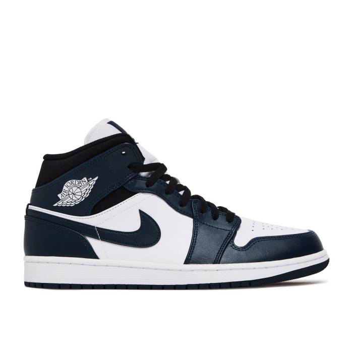 ナイキ エアジョーダン Air Jordan 【 Jordan 1 Mid \u0027Armory Navy\u0027 Men Armory Navy/Black/White 】 ミッド メンズ 紺色 米国海軍 黒いこと 黒いこと 白いこと 白いこと
