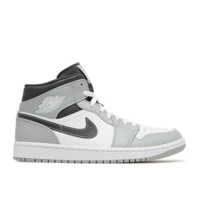 ナイキ エアジョーダン Air Jordan 【 Jordan 1 Mid \u0027Light Smoke Grey\u0027 Men Light Smoke Grey/Anthracite/White 】 ミッド メンズ 薄墨色 薄墨色 白いこと 白いこと 靴-メンズ靴-スニーカー