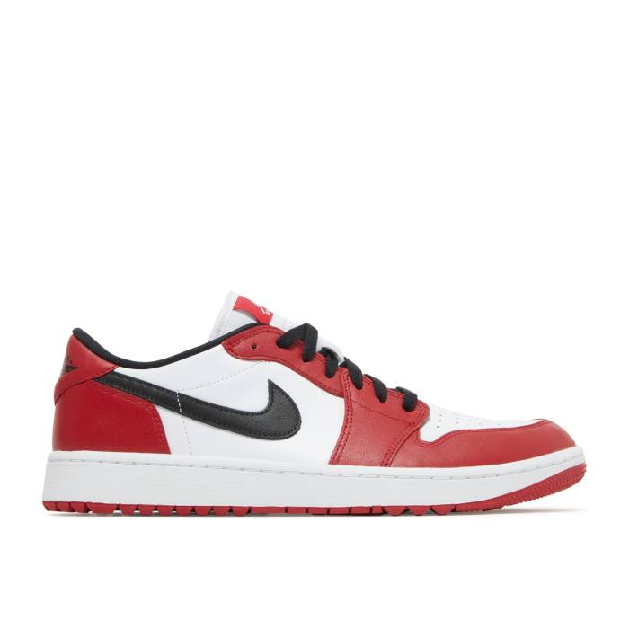 ナイキ エアジョーダン Air Jordan 【 Jordan 1 Low Golf \u0027Chicago\u0027 Men Varsity Red/Black/White 】 golf ゴルフ メンズ Red 赤・赤いこと 黒いこと 黒いこと 白いこと 白いこと