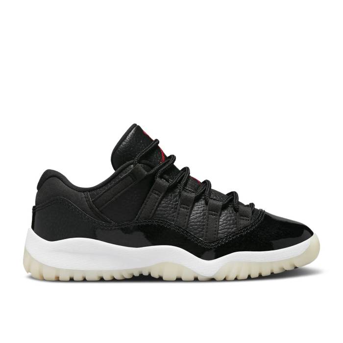 ナイキ エアジョーダン Air Jordan 【 Jordan 11 Retro Low Ps 72-10 Youth Black/White/Sail/Gym Red 】 レトロ ジュニア キッズ 黒色 ブラック 白色 ホワイト Red 赤・レッド