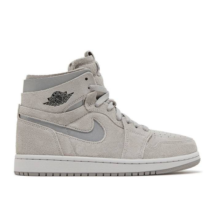 ナイキ エアジョーダン Air Jordan 【 Wmns Jordan 1 High Zoom Comfort \u0027Medium Grey\u0027 Women Medium Grey/Reflect Silver/Neutral Grey/Black 】 ご機嫌 望遠レンズ レディース 薄墨色 薄墨色 Silver しろがね色・しろがね色 黒いこと 黒いこと