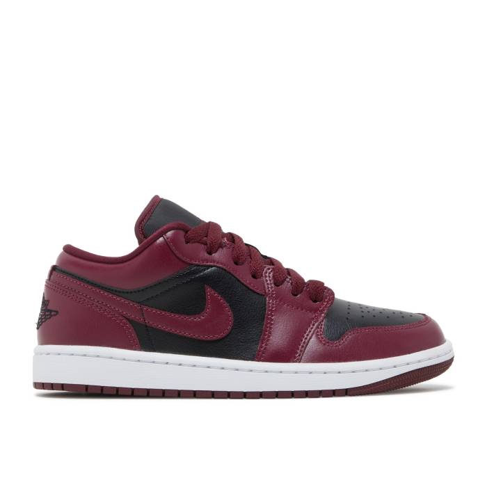 ナイキ エアジョーダン Air Jordan 【 Wmns Jordan 1 Low \u0027Dark Beetroot\u0027 Women Black/Dark Beetroot/White 】 レディース 黒いこと 黒いこと 白いこと 白いこと