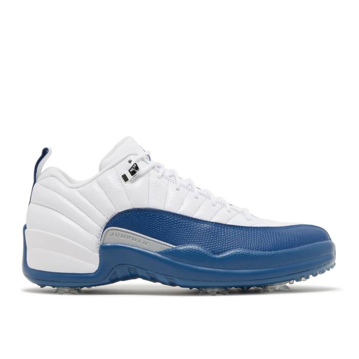 ナイキ エアジョーダン Air Jordan 【 Jordan 12 Low Golf French Blue Men White/French Blue/Metallic Silver 】 golf ゴルフ メンズ 白色 ホワイト 青色 ブルー Silver 銀色・シルバー
