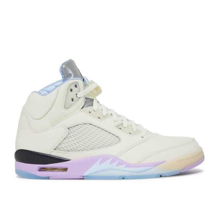 ナイキ エアジョーダン Air Jordan 【 Dj Khaled X Jordan 5 Retro \u0027We The Best - Sail\u0027 Men Sail/Washed Yellow/Violet Star 】 レトロ メンズ yellow 黄味がかった・黄色 紫・相撲取り草