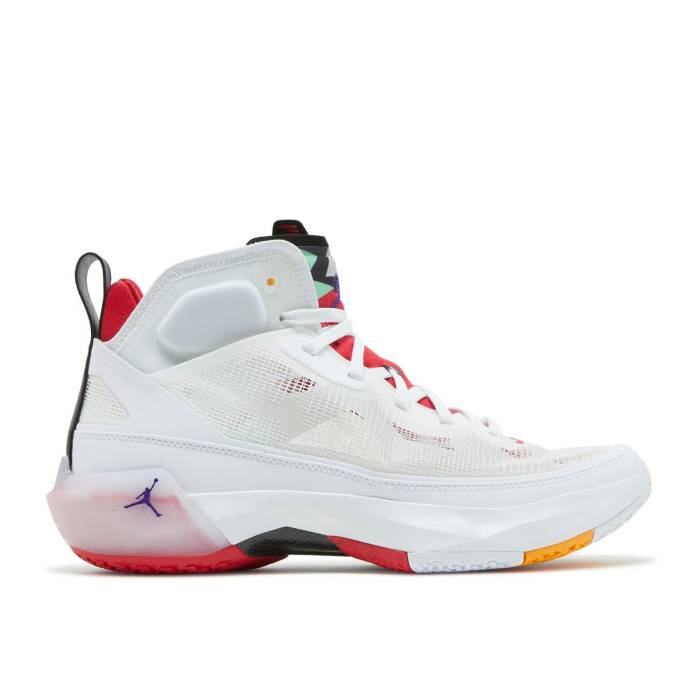 ナイキ エアジョーダン Air Jordan 【 Jordan 37 \u0027Hare\u0027 Men White/Light Silver/Black/True Red 】 メンズ 白いこと 白いこと Silver しろがね色・しろがね色 黒いこと 黒いこと Red 赤・赤いこと