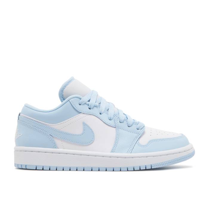 ナイキ エアジョーダン Air Jordan 【 Wmns Jordan 1 Low \u0027Ice Blue\u0027 Women White/Ice Blue 】 レディース 白いこと 白いこと 青碧 青碧