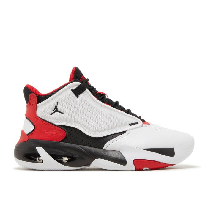 ナイキ エアジョーダン Air Jordan 【 Jordan Max Aura 4 \u0027White Black University Red\u0027 Men White/University Red/Black 】 マックス 雰囲気 黒いこと 黒いこと メンズ 白いこと 白いこと Red 赤・赤いこと 黒いこと 黒いこと