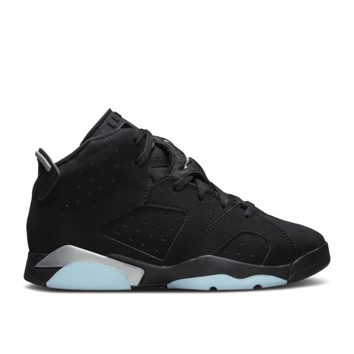 ナイキ エアジョーダン Air Jordan 【 Jordan 6 Retro Ps 'Chrome' Youth Black/Metallic Silver/Black 】 レトロ ジュニア キッズ 黒色 ブラック Silver 銀色・シルバー|スニケス