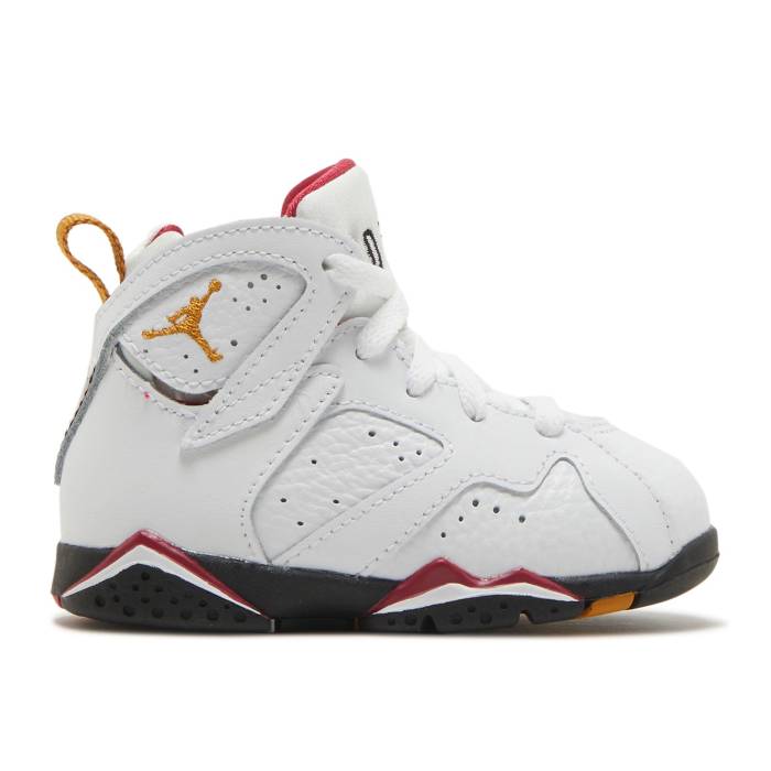 ナイキ　エアジョーダン Air Jordan 【 Jordan 7 Retro Td 'Cardinal' 2022 Infant White/Black/Cardinal Red/Chutney 】 レトロ ベビー 白色 ホワイト 黒色 ブラック カーディナル Red 赤・レッド｜スニケス