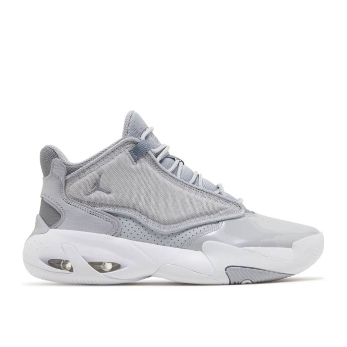 ナイキ エアジョーダン Air Jordan 【 Jordan Max Aura 4 \u0027Wolf Grey\u0027 Men Cool Grey/White/Black/Wolf Grey 】 マックス 佇まい メンズ 冷やりとした 薄墨色 薄墨色 白いこと 白いこと 黒いこと 黒いこと