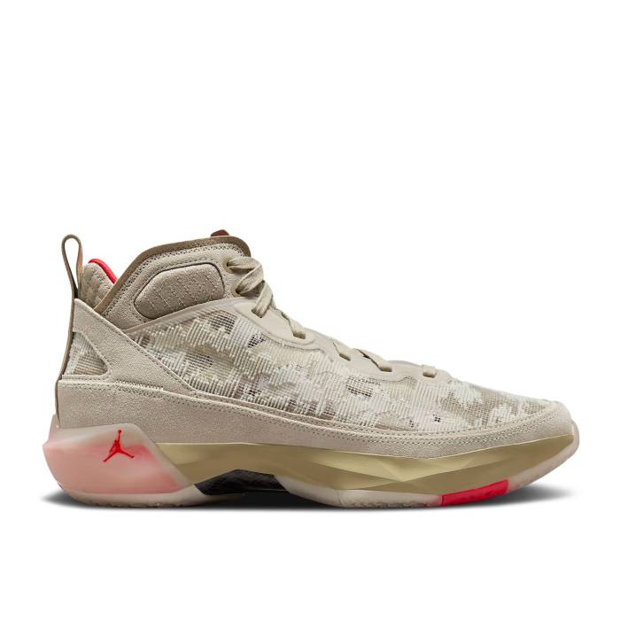 ナイキ エアジョーダン Air Jordan 【 Jordan 37 Premium Pf \u0027Rattan\u0027 Men Rattan/Limestone/Black/Siren Red 】 Premium 割り増し金 メンズ 黒いこと 黒いこと Red 赤・赤いこと