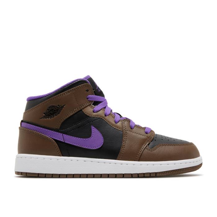 ナイキ エアジョーダン Air Jordan 【 Jordan 1 Mid ガウス \u0027Palomino\u0027 Youth Palomino/Wild Berry/White 】 ミッド 御坊っちゃん キッズ wild ワイルド 白いこと 白いこと