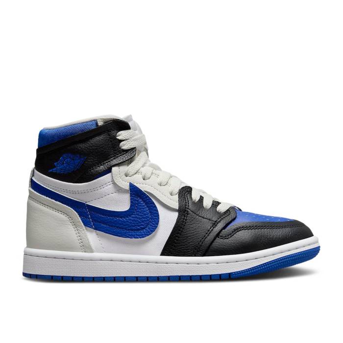 ナイキ エアジョーダン Air Jordan 【 Wmns Jordan 1 High Method Of Make \u0027Royal Toe\u0027 Women Black/Game Royal/White 】 ご機嫌 レディース 黒いこと 黒いこと Game 競り合い 白いこと 白いこと