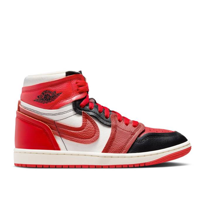 ナイキ　エアジョーダン Air Jordan 【 Wmns Jordan 1 High Method Of Make 'Sport Red' Women Sport Red/Dune Red/Black/Sail 】 ハイ レディース Red 赤・レッド 黒色 ブラック