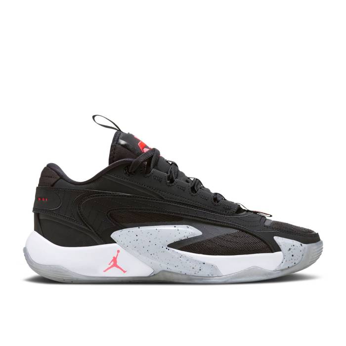 ナイキ エアジョーダン Air Jordan 【 Jordan Luka 2 Pf Black Cement Men Black/Bright Crimson/Wolf Grey/White 】 メンズ 黒色 ブラック クリムゾン 灰色 グレー 白色 ホワイト