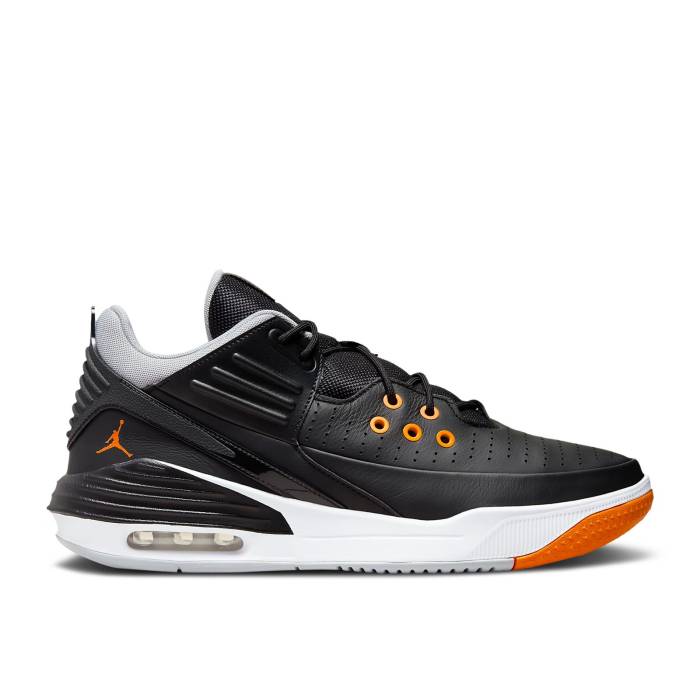 ナイキ エアジョーダン Air Jordan 【 Jordan Max Aura 5 \u0027Magma Orange\u0027 Men Black/Wolf Grey/White/Magma Orange 】 マックス 佇まい メンズ 黒いこと 黒いこと 薄墨色 薄墨色 白いこと 白いこと orange 橙・オレンジ色