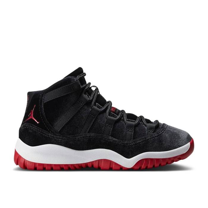 ナイキ エアジョーダン Air Jordan 【 Jordan 11 Ps Retro Ps \u0027Bred Velvet\u0027 Youth Black/Gym Red/White 】 レトロ 御坊っちゃん キッズ 黒いこと 黒いこと Red 赤・赤いこと 白いこと 白いこと スニーカー-靴