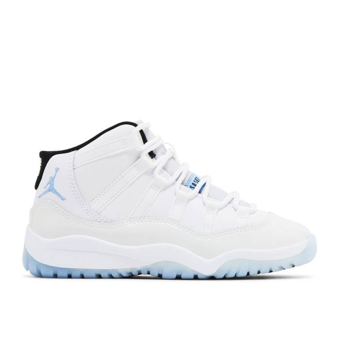 ナイキ エアジョーダン Air Jordan 【 Jordan 11 Retro Ps \u0027Columbia / Legend Blue\u0027 2024 Youth White/Legend Blue/Black 】 レトロ Legend 言い伝え 御坊っちゃん キッズ 白いこと 白いこと Legend 言い伝え 青味 青み 黒いこと
