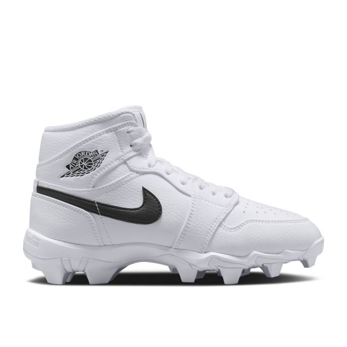 ナイキ　エアジョーダン Air Jordan 【 Jordan 1 Mid Cleat Gs 'White Black' Youth White/Black/Black 】 ミッド ジュニア キッズ 白色 ホワイト 黒色 ブラック｜スニケス 26,572円