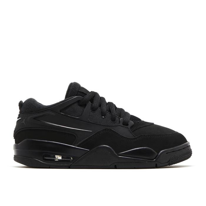 ナイキ　エアジョーダン Air Jordan 【 Jordan 4 Rm Gs 'Black Cat' Youth Black/White 】 キッズ ベビー マタニティ キッズファッション 靴 スニーカー ジュニア キッズ 黒色 ブラック 白色 ホワイト画像