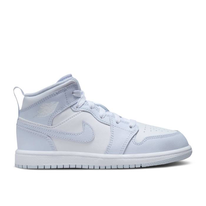 ナイキ エアジョーダン Air Jordan 【 Jordan 1 Mid Ps \u0027Cobalt Bliss\u0027 Youth Cobalt Bliss/White/Neutral Grey 】 ミッド 御坊っちゃん キッズ 白いこと 白いこと 薄墨色 薄墨色 靴-スニーカー