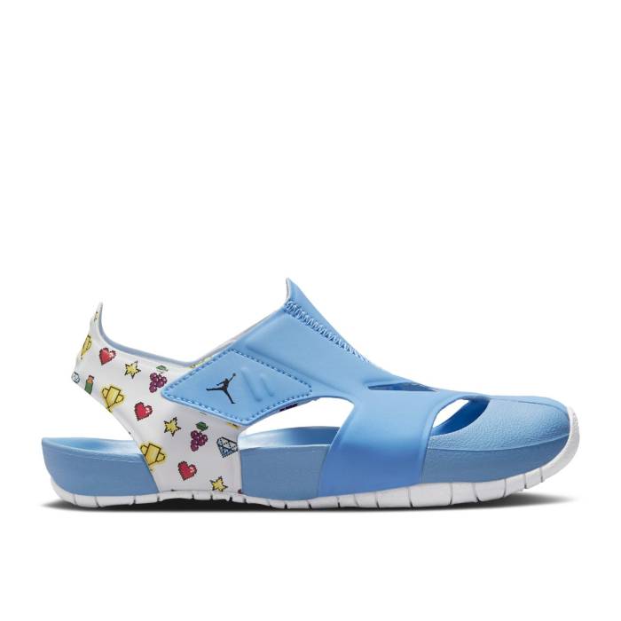 ナイキ エアジョーダン Air Jordan 【 Jordan Flare Ps '8-Bit' Youth University Blue/Lemon Venom/White 】 ジュニア キッズ 青色 ブルー 白色 ホワイト|スニケス