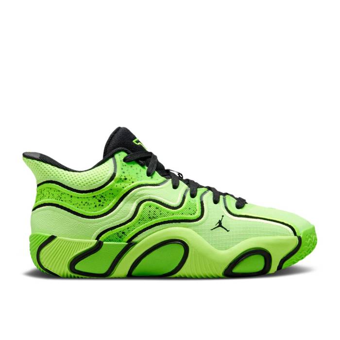 ナイキ エアジョーダン Air Jordan 【 Jordan Tatum 3 ガウス \u00276Th Man\u0027 Youth Ghost Green/Electric Green/Black/Black 】 御坊っちゃん キッズ green 緑・緑であること 黒いこと 黒いこと