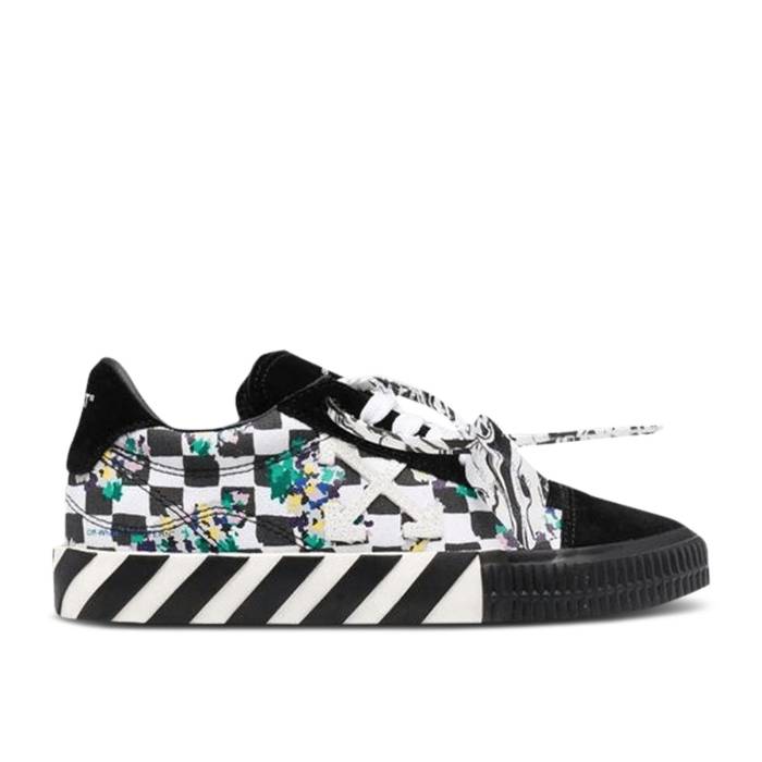 オフホワイト Off-White 【 Wmns Vulc Sneaker 'Black White Check Digi Camo' Women Black/White 】 靴 スニーカー 白色 ホワイト レディース 黒色 ブラック 白色 ホワイト｜スニケス
