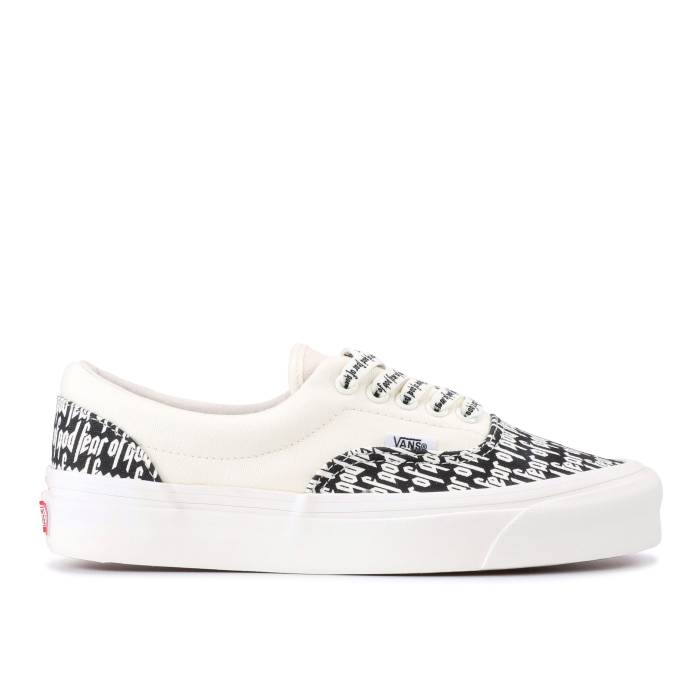 ヴァンズ Vans 【 Fear Of God X Era 95 Dx 'Collection 2 White' Men Marshmallow/Black/Print 】 メンズ 黒色 ブラック