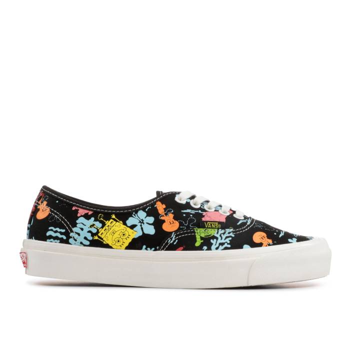 ヴァンズ Vans 【 Og Authentic Lx \u0027Spongebob\u0027 Men Black/Aloha Blue 】 オーセンティック メンズ 黒いこと 黒いこと アロハ 青碧 青色 スニーカー-メンズ靴-靴