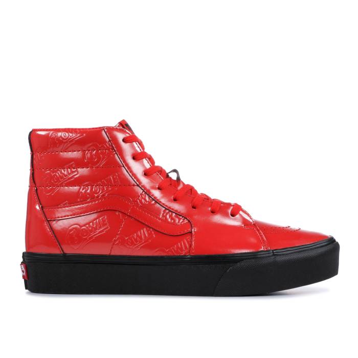 ヴァンズ Vans 【 David Bowie X Sk8-Hi Platform 2 'Ziggy Stardust' Men Red/Black 】 スケートハイ メンズ Red 赤・レッド 黒色 ブラック|スニケス