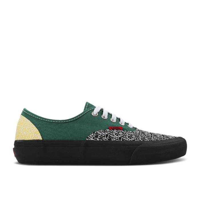 ヴァンズ Vans 【 Fucking Awesome X Authentic C Pro \u0027Black Green\u0027 Men Black/Green 】 オーセンティック 労働者階級 メンズ 黒いこと 黒いこと green 緑・緑であること