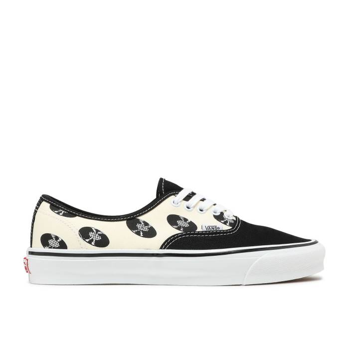 ヴァンズ Vans 【 Wacko Maria X Authentic Lx \u0027Records - Cream\u0027 Men Black/Cream/White 】 オーセンティック メンズ 黒いこと 黒いこと 皮膚軟化剤 白いこと 白いこと
