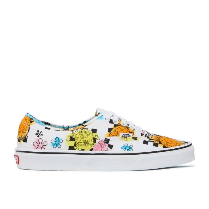 ヴァンズ Vans 【 Spongebob Squarepants X Authentic \u0027Aye Aye Captain!\u0027 Men Airbrush 】 海綿体シリング オーセンティック メンズ