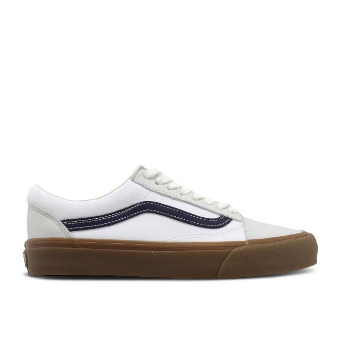 ヴァンズ Vans 【 Old Skool Vr3 'Mesh - White Navy Gum' Men White/Navy 】 白色 ホワイト 紺色 ネイビー メンズ 白色 ホワイト 紺色 ネイビー