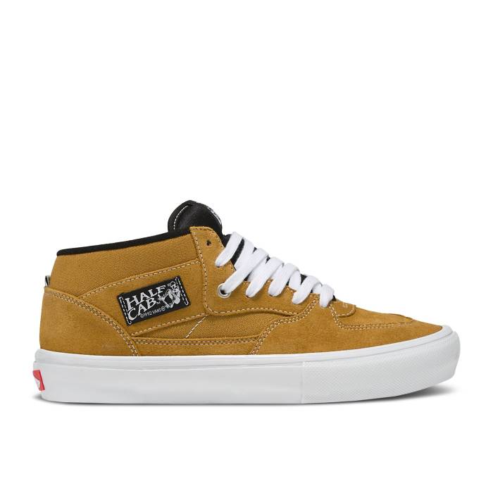 ヴァンズ Vans 【 Skate Half Cab \u0027Gold White\u0027 Men Gold/White 】 Skate 滑る 二分の一 メンズ ゴールド 白いこと 白いこと