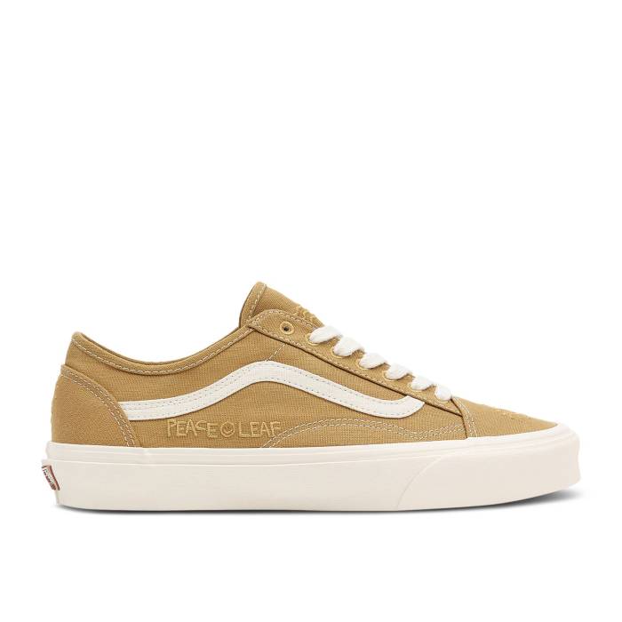ヴァンズ Vans 【 Old Skool Tapered \u0027Eco Theory - Mustard Gold\u0027 Men Mustard Gold/True White 】 メンズ ゴールド 白いこと 白いこと